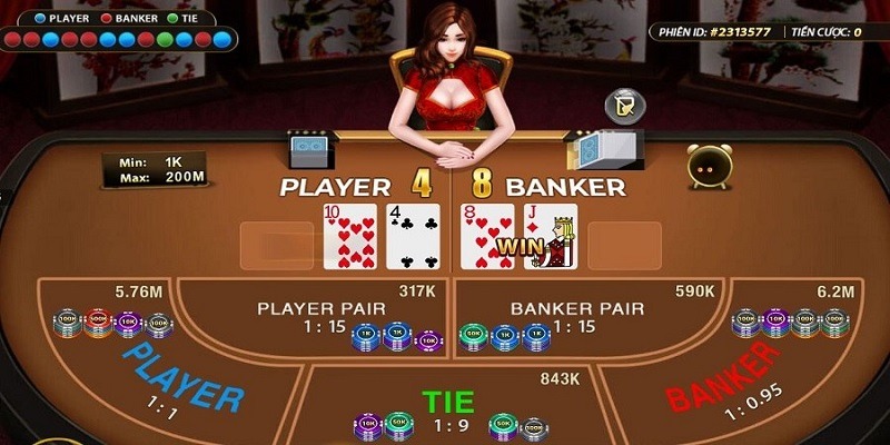 Thông tin bảng cược của Baccarat 69WIN